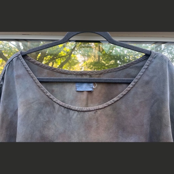 Connally Goods Tencel Twill Boxy Tee Small Batch OOAK Hand Dyed Piece Size 3X - Picture 2 of 6